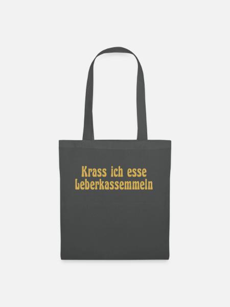 Nicht vegan Sprüche - Stoffbeutel - Graphite