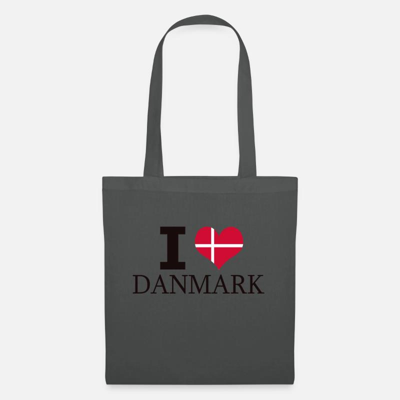 I LOVE DANMARK - Stoffbeutel - Graphite