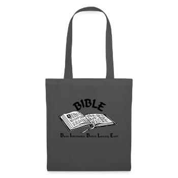 bible - Sac en tissu - gris graphite - Devant