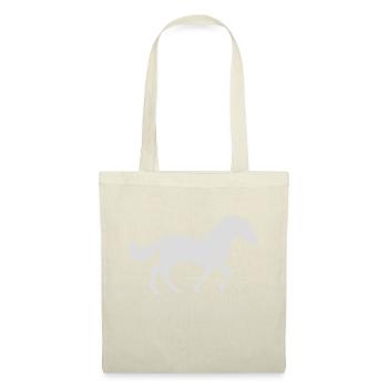 Conception de silhouette de cheval de course - Sac en tissu - nature - Devant