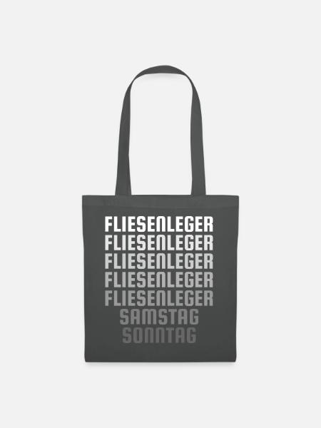 Fliesenleger Handwerker - Stoffbeutel - Graphite