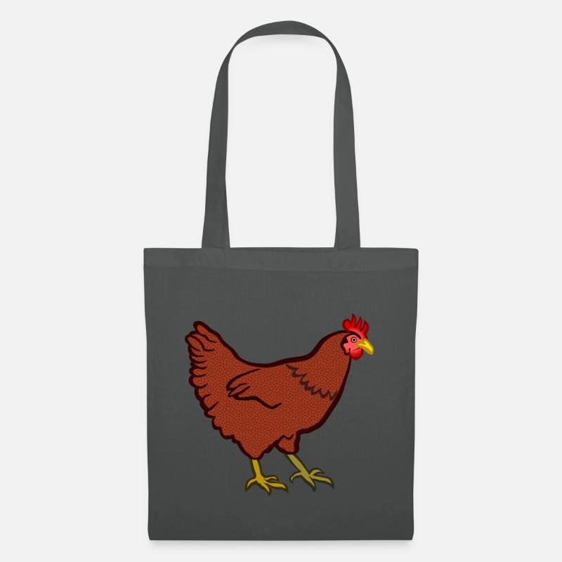 Ein Huhn - Stoffbeutel - Graphite