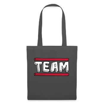 cartoon comic bar logo party group brushstric - Tote Bag - graphite grey - Front