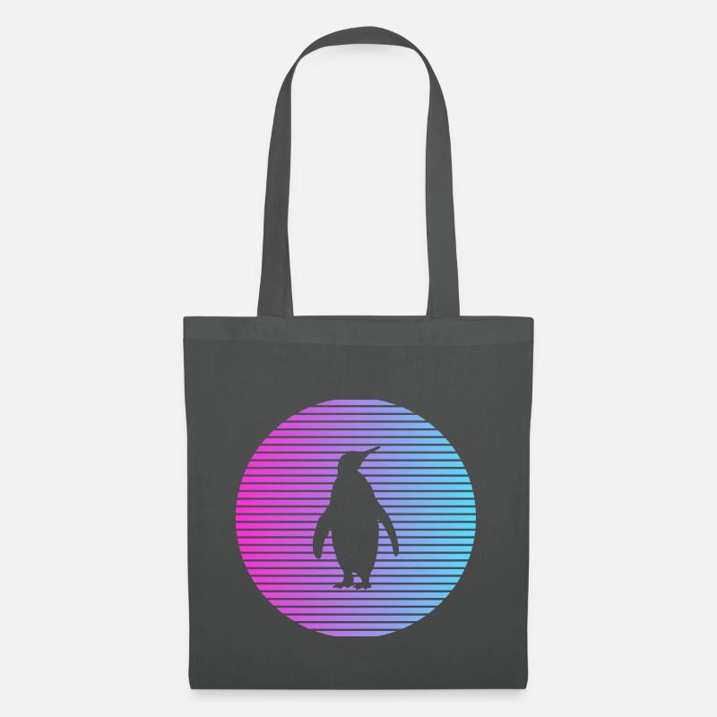 Pinguin - Stoffbeutel - Graphite