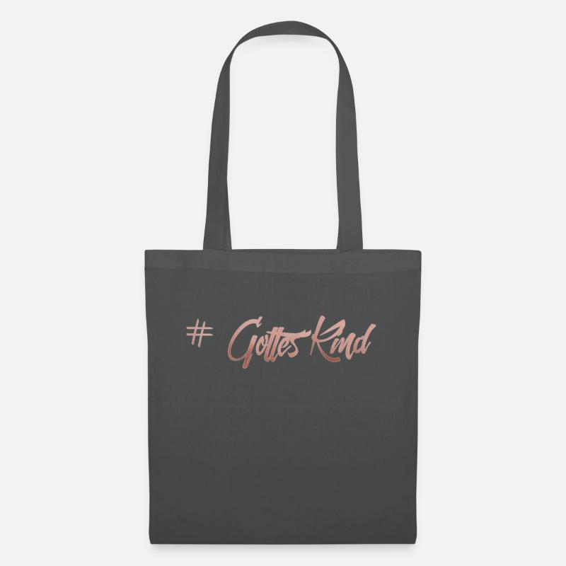 Gottes Kind - Stoffbeutel - Graphite