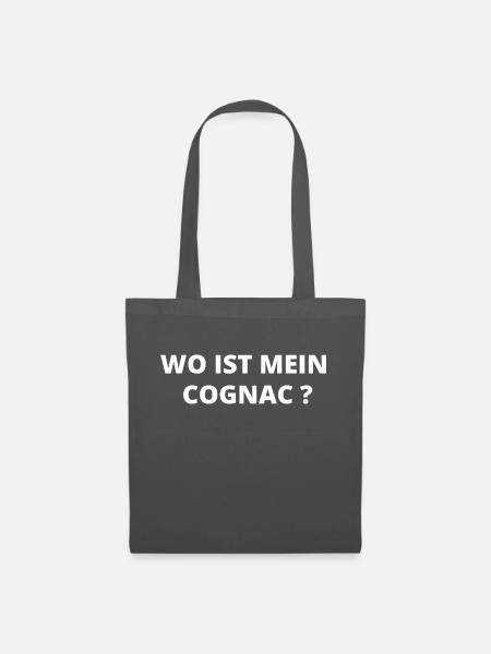 WO IST MEIN COGNAC? - Stoffbeutel - Graphite