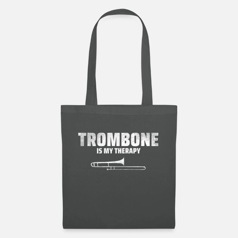 funny trombone - Tote Bag - graphite grey