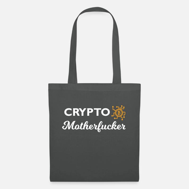 Crypto Bitcoin Trading - Stoffbeutel - Graphite