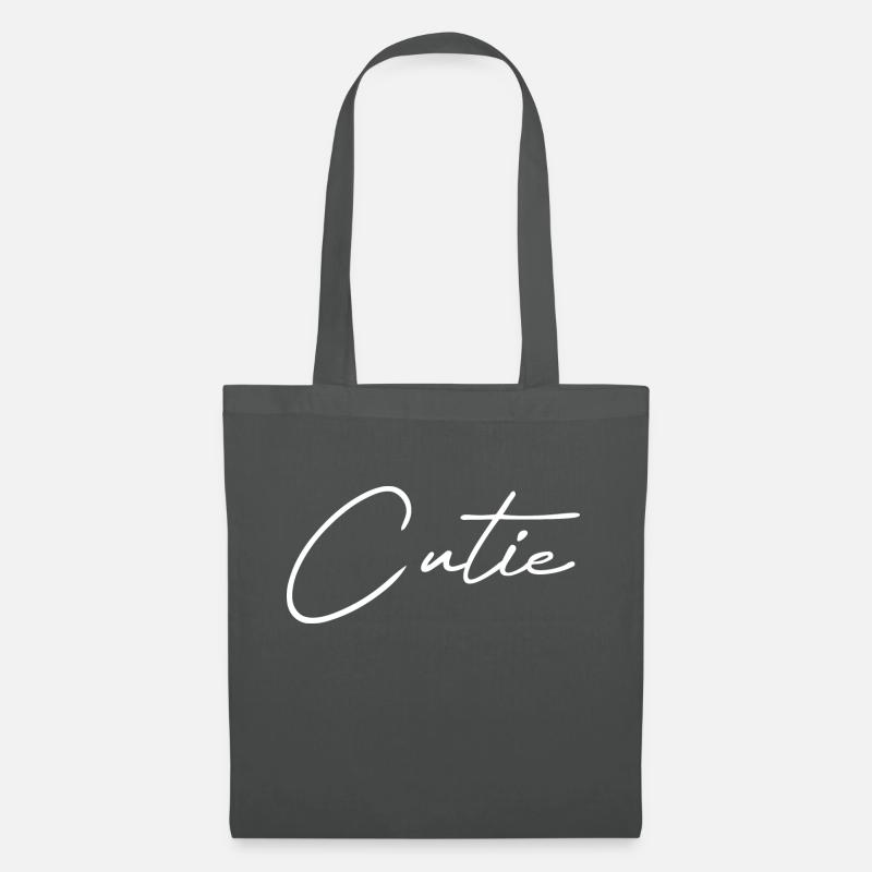 Cutie white - Stoffbeutel - Graphite