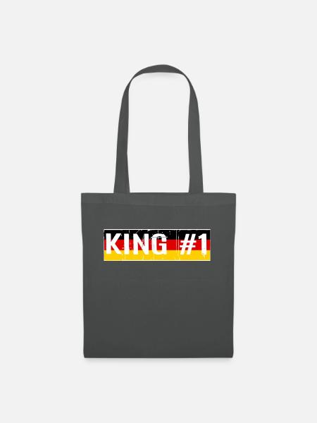 KING #1 KÖNIG - Stoffbeutel - Graphite