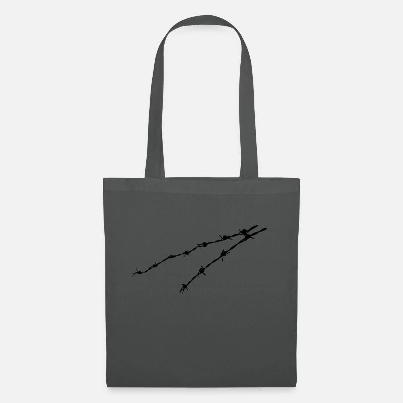 Stacheldraht - Stoffbeutel - Graphite