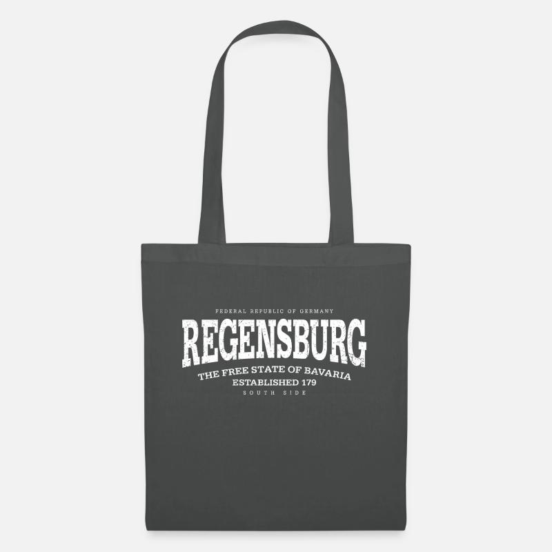 Regensburg (white oldstyle Edt. '13) - Stoffbeutel - Graphite
