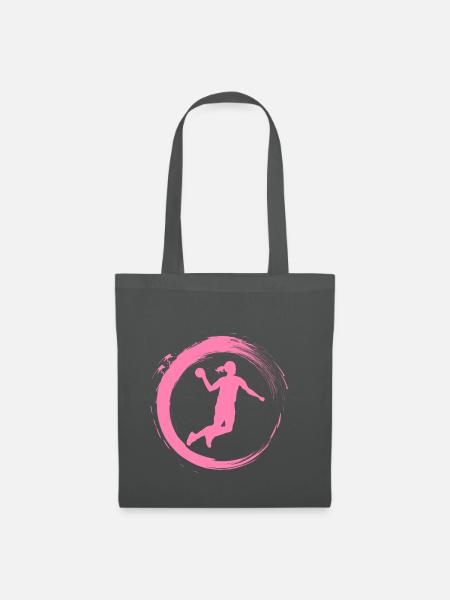 Handballerin - Stoffbeutel - Graphite