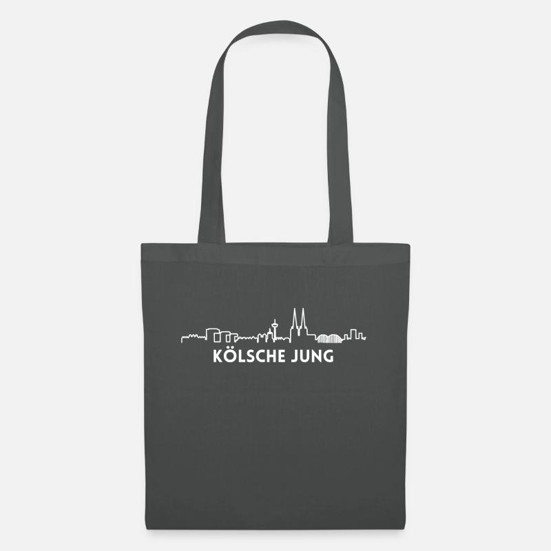 Kölsche Jung, Köln - weiß - Stoffbeutel - Graphite