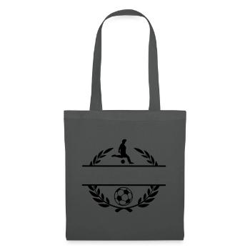 Football logo transparent with bar between them - Tote Bag - graphite grey - Front