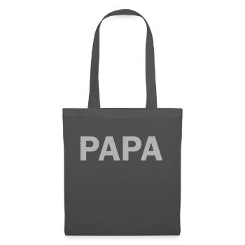 PAPA - Stoffbeutel - Graphite - Vorne