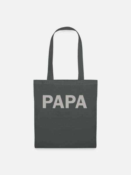 PAPA - Stoffbeutel - Graphite