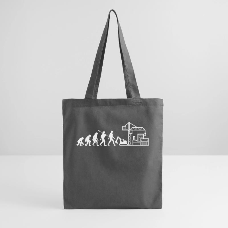 Evolution - Construction Site - Construction Worker Tote Bag