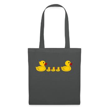 Duck Family 2 - Tote Bag - graphite grey - Front