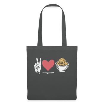 Funny saying for foodies - Tote Bag - graphite grey - Front
