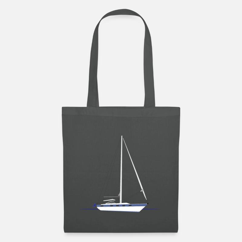 Segelboot - Stoffbeutel - Graphite