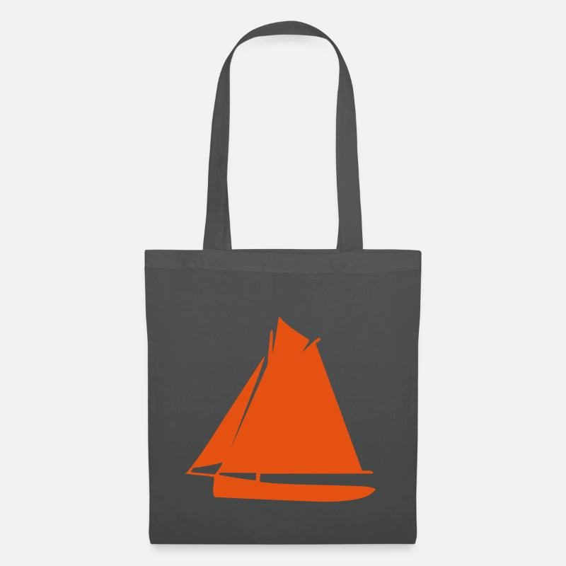 Segelboot - Stoffbeutel - Graphite
