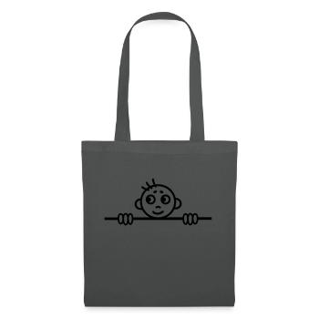 Junge hallo - Stoffbeutel - Graphite - Vorne