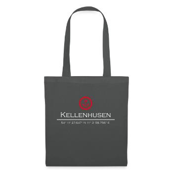 Kellenhusen roter Anker - Stoffbeutel - Graphite - Vorne