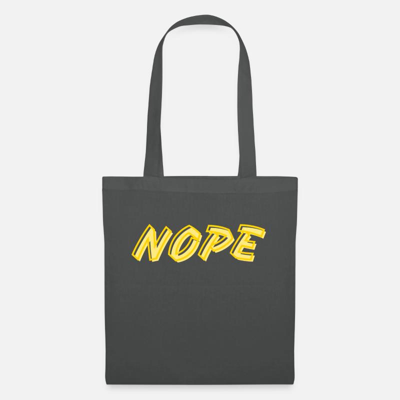 Nope - Stoffbeutel - Graphite