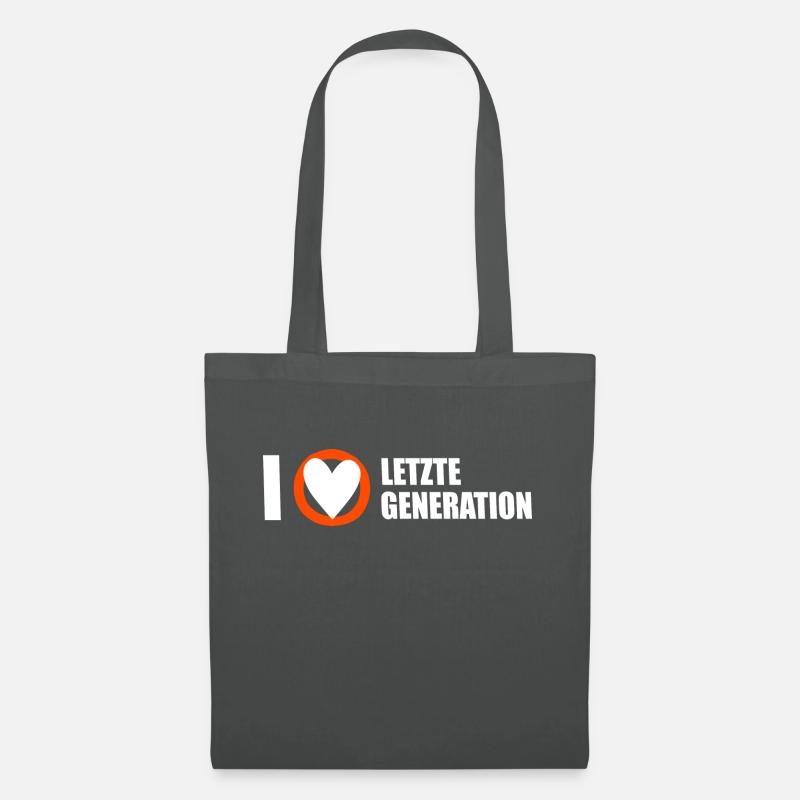 Letzte Generation - Design 3 - Stoffbeutel - Graphite