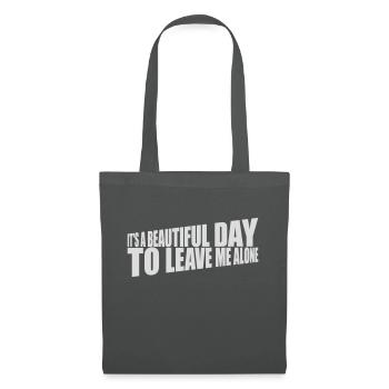 leave me alone day - Tote Bag - graphite grey - Front
