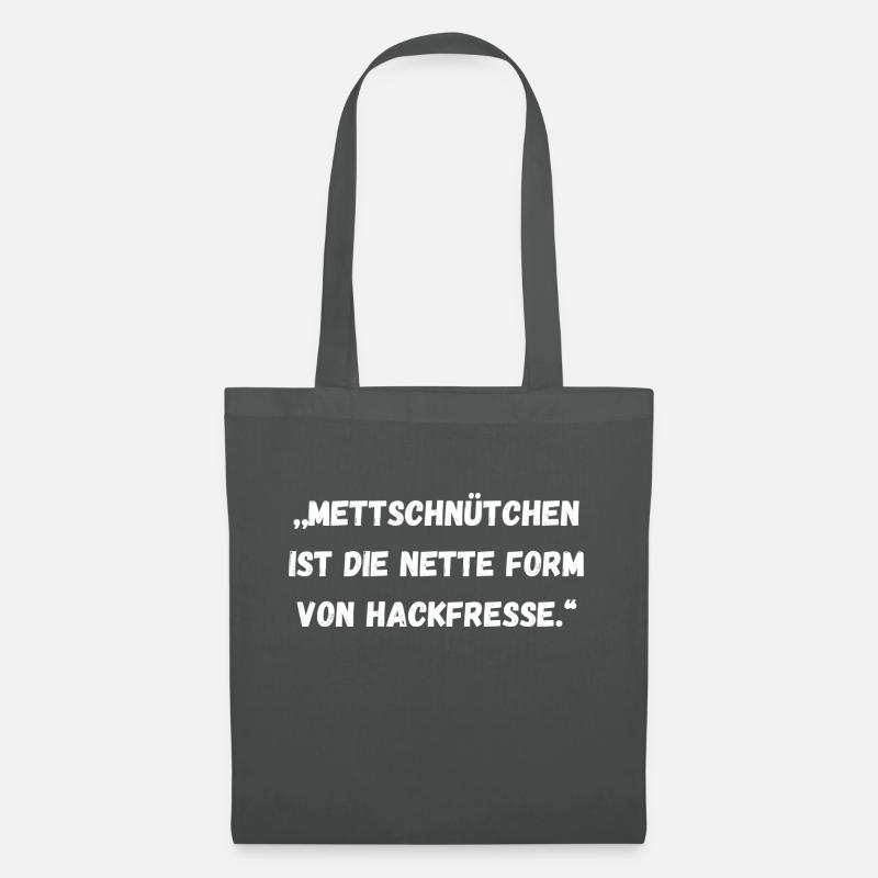 Spruch - Stoffbeutel - Graphite