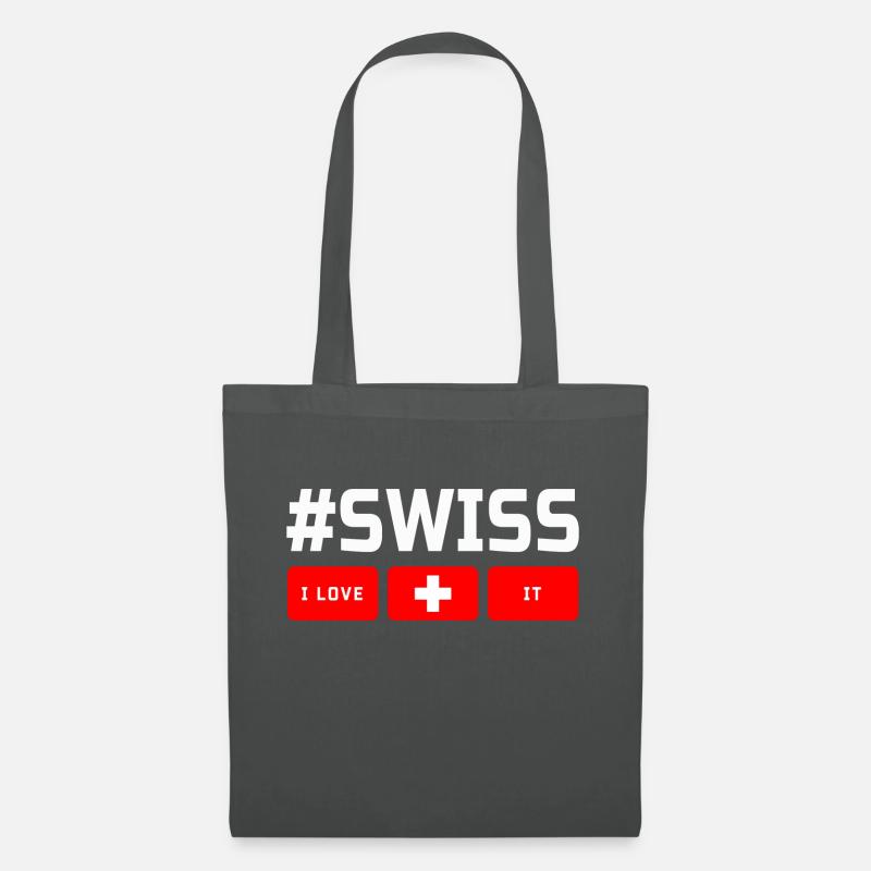 #SWISS - Stoffbeutel - Graphite