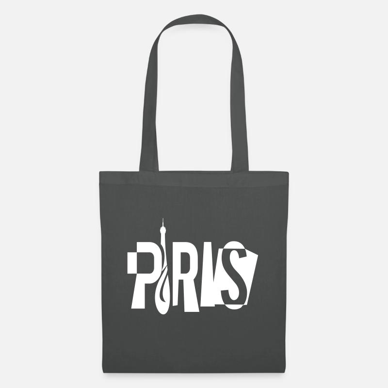 paris-eiffel.ai - Stoffbeutel - Graphite
