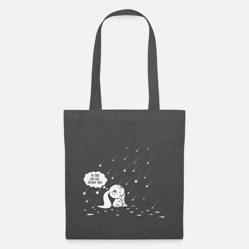 Comic Hase mit Sternen - Stoffbeutel - Graphite