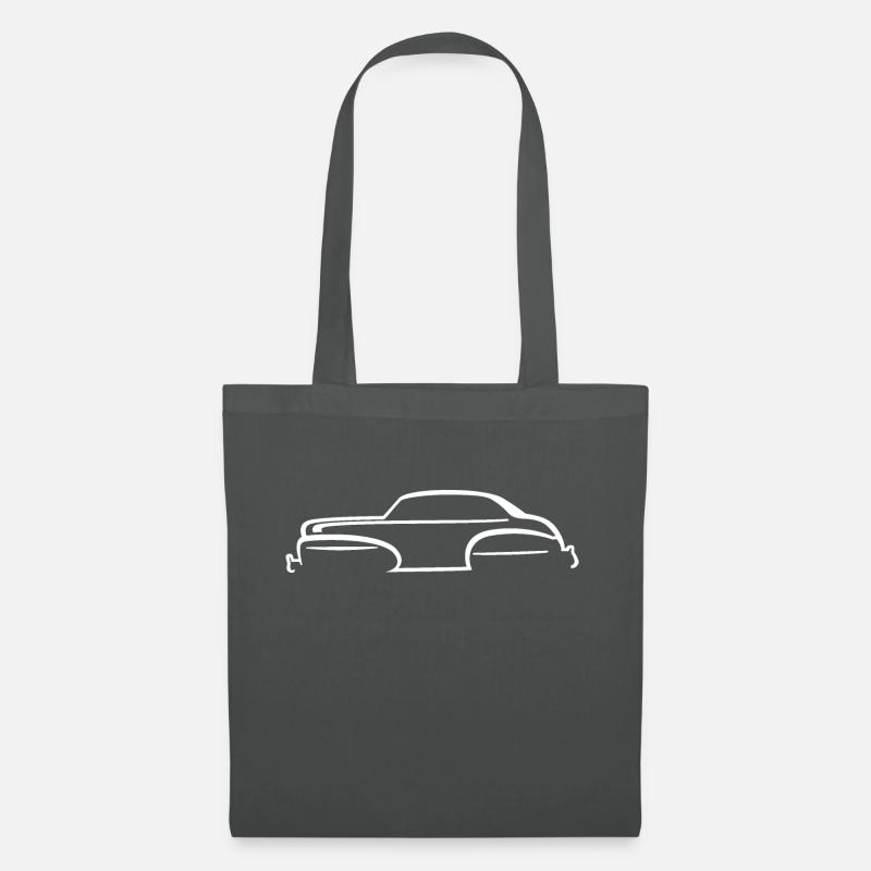 Car-Silhouette | Oldtimer | Ponton | W - Stoffbeutel - Graphite