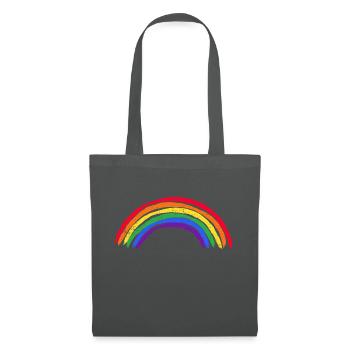 LGBT Amis Pride Droits Sentence Cadeau - Sac en tissu - gris graphite - Devant