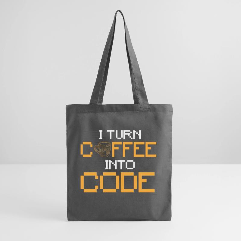 Je transforme le café en code - Logiciel de programmation Sac en tissu