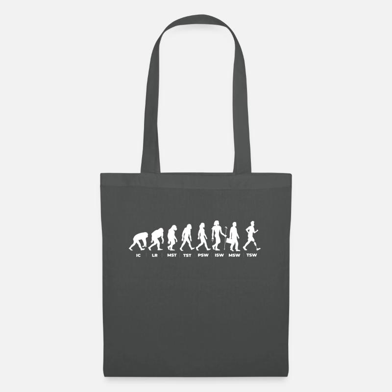 The Evolution & the Gait Cycle (gOT it!) - Tote Bag - graphite grey
