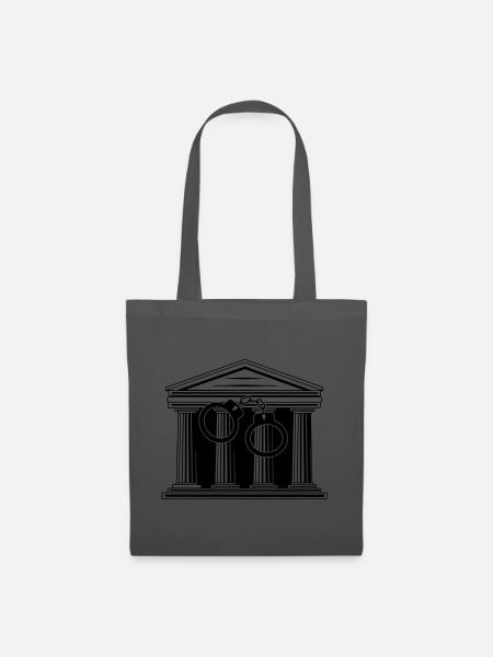Gerichtshandschellen - Stoffbeutel - Graphite