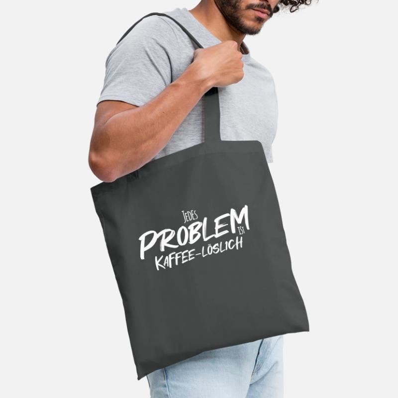 Every Problem Is Coffee-Soluble - Text Effect Tote Bag