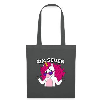 Six Seven Unicorn  - Stoffbeutel - Graphite - Vorne