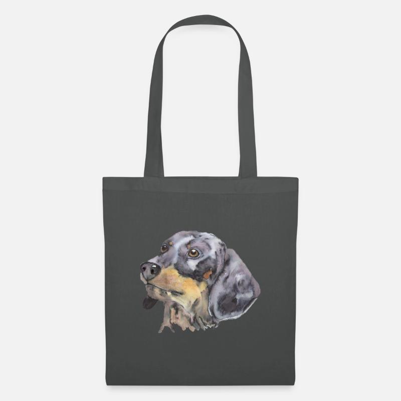 Teckel - Sac en tissu - gris graphite