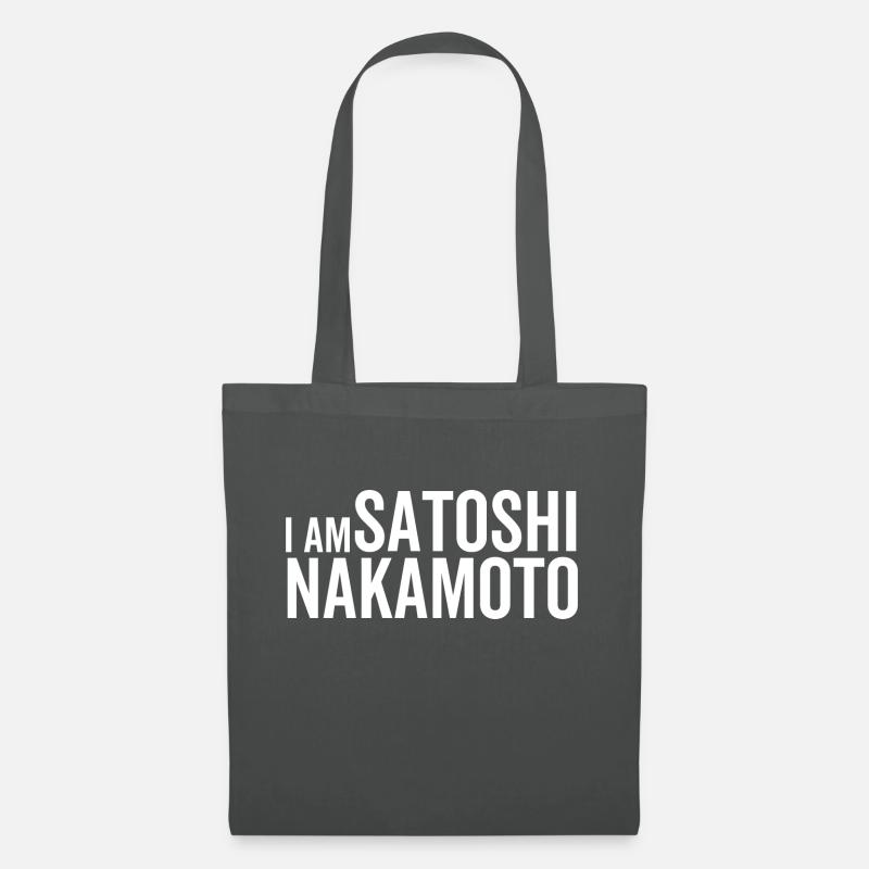 Ich bin Satoshi Nakamoto - Stoffbeutel - Graphite