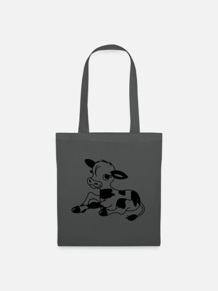 Veau - Sac en tissu - gris graphite