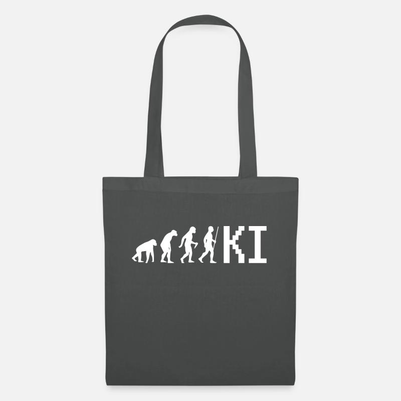 Informatik Evolution Geschenk - Stoffbeutel - Graphite
