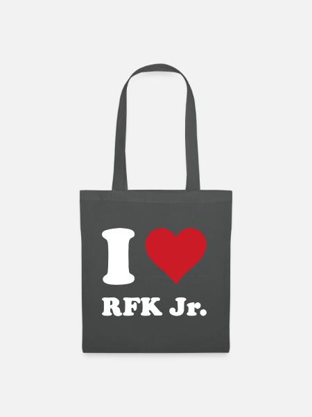 I Herz RFK JR - Stoffbeutel - Graphite