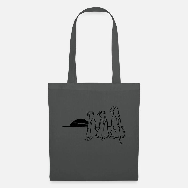 3 Rhodesian Ridgeback - Tote Bag - graphite grey