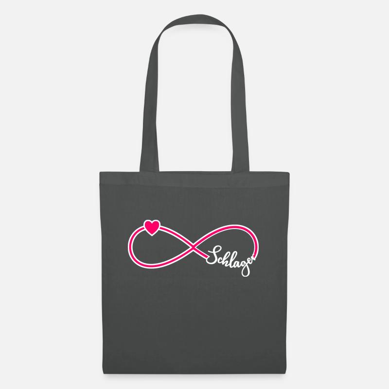 Unendlichkeit Symbol Schlager Infinity - Stoffbeutel - Graphite