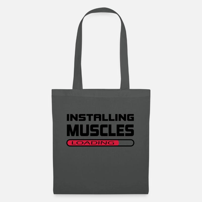 Installing Muscles Install Muscle Gift - Tote Bag - graphite grey